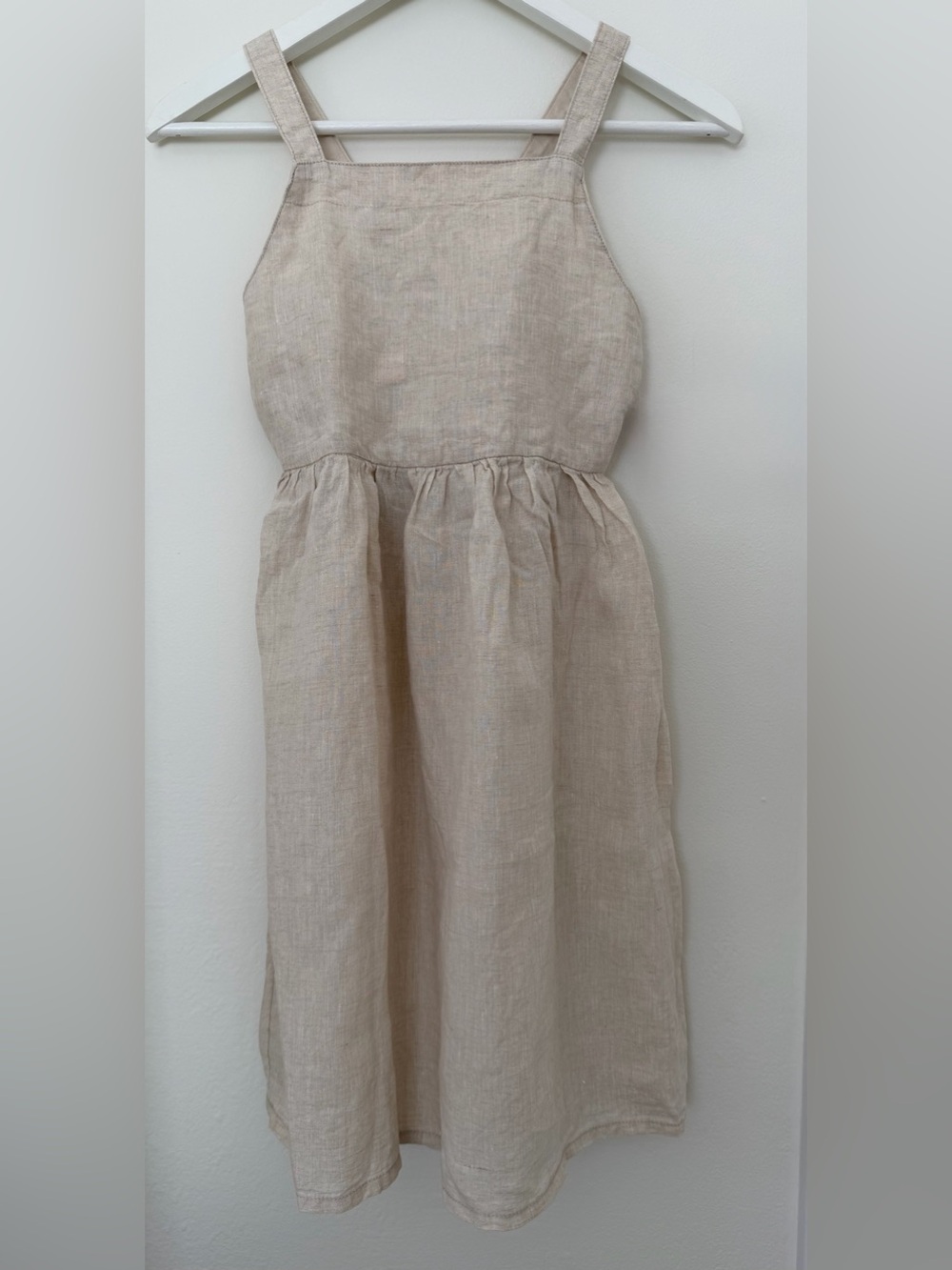 H&M Beige Linen-Blend Sundress